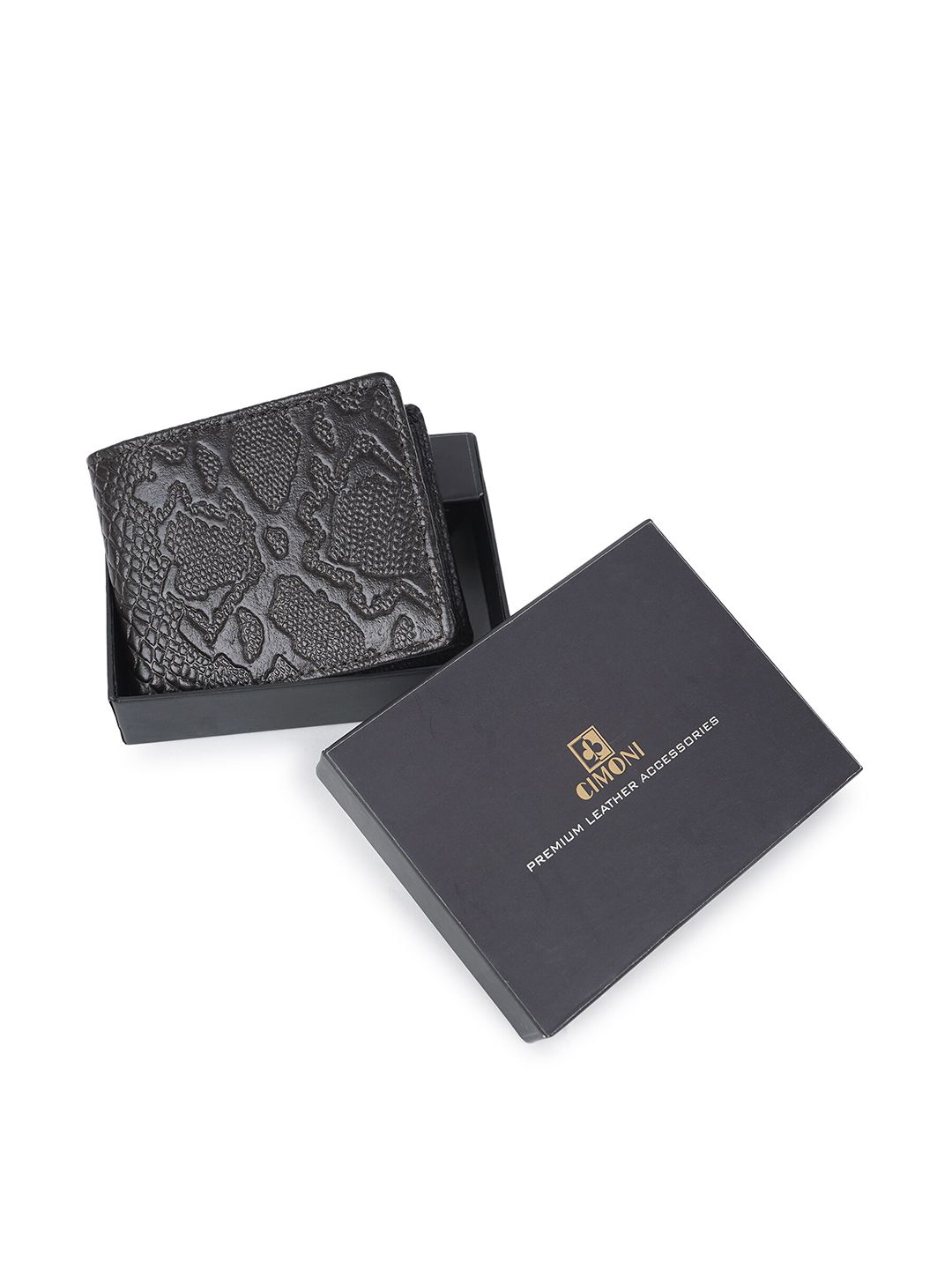 CIMONI Men Abstract Textured Leather Two Fold Wallet-picture-49