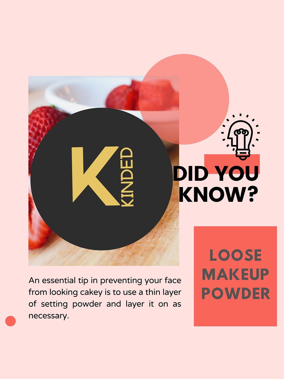 KINDED Translucent Highlighter Setting Loose Powder with Puff HD -30gm - Shimmer Rose Pink-image-42