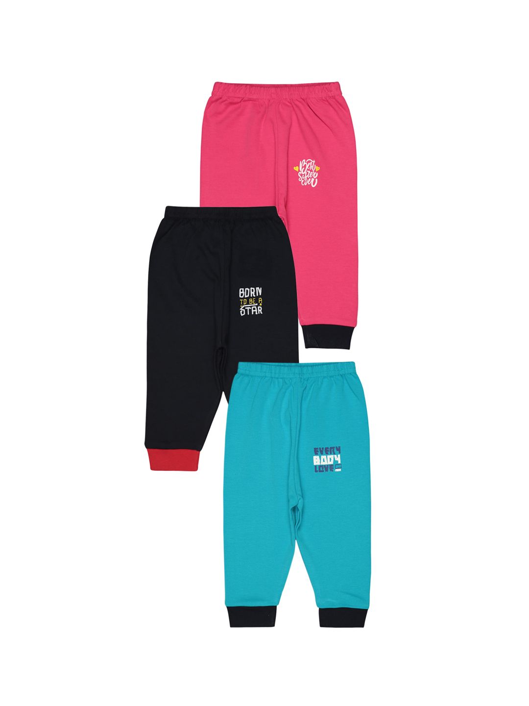 Bodycare Kids Pack Of 3 Assorted Cotton Lounge Pants