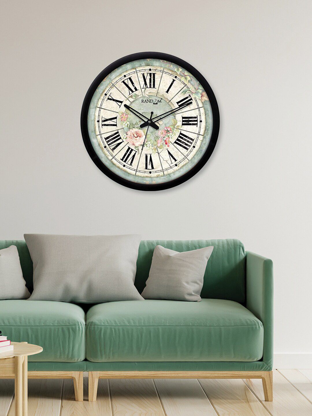 RANDOM Blue & Black Printed Analogue Contemporary Wall Clock-picture-32