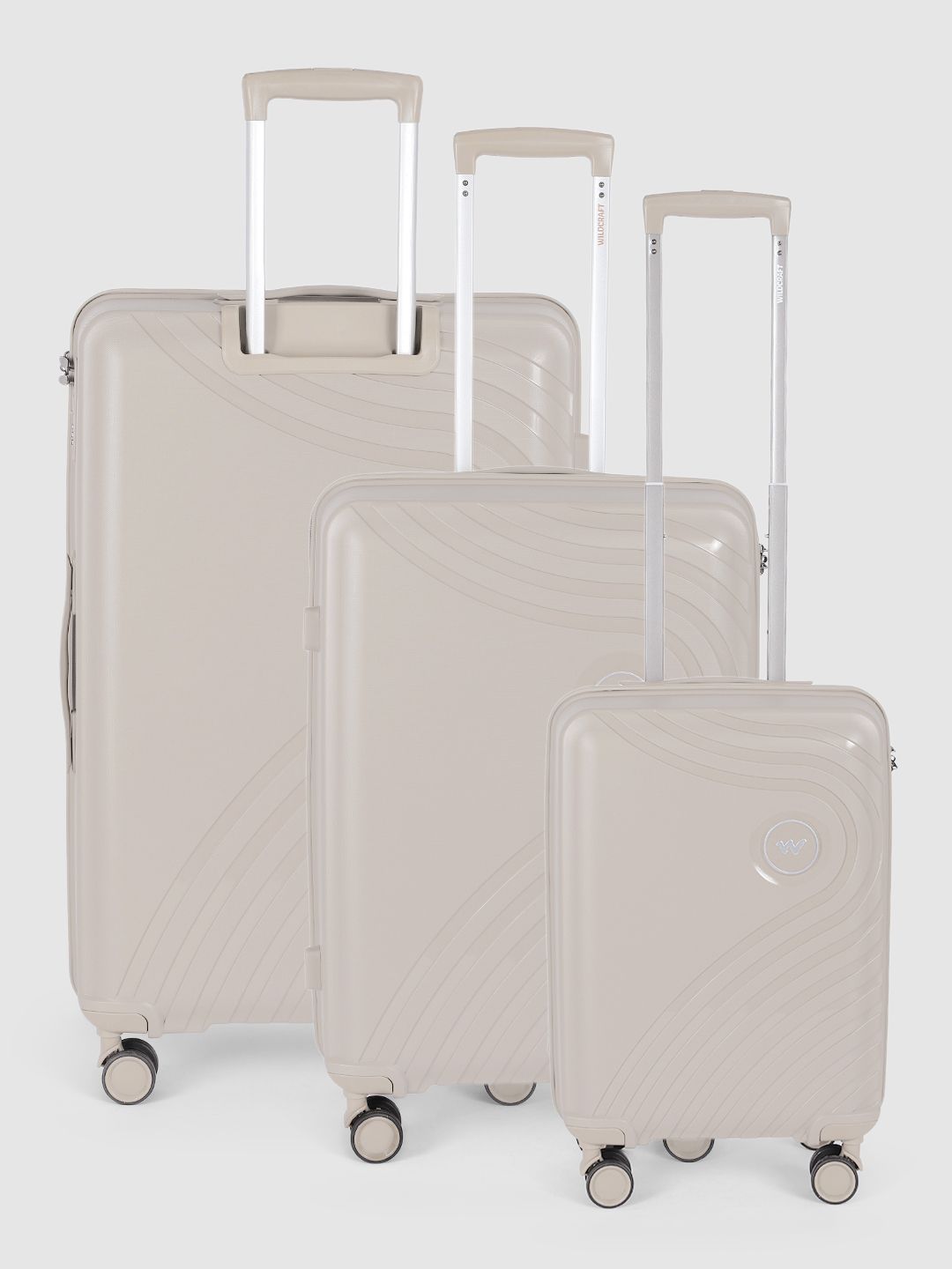 Wildcraft Set of 3 Onyx Trolley Suitcases - Cabin Medium & Large-picture-35