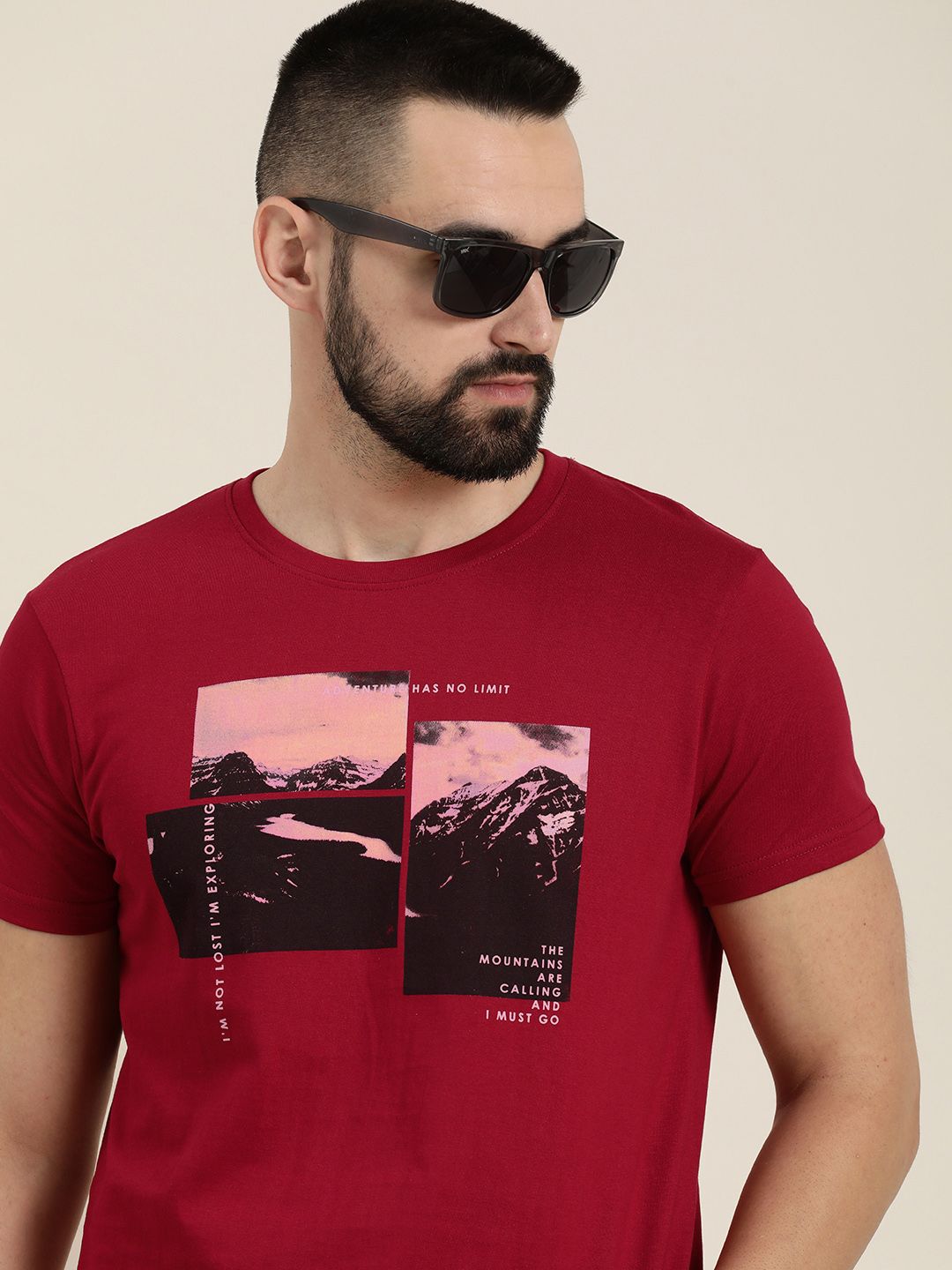 Moda Rapido Graphic Printed Pure Cotton T-shirt