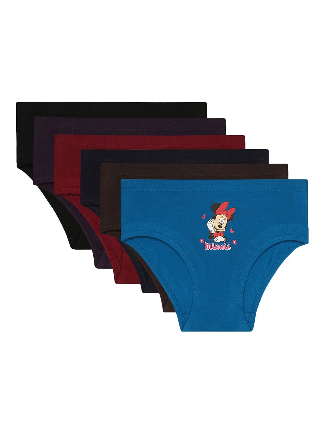 Bodycare Kids Girls Pack Of 6 Assorted Cotton Basic Briefs-picture-29