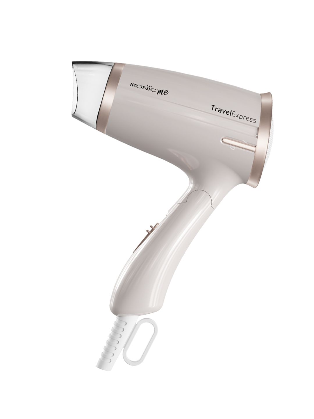 Ikonic Me Travel Express Hair Dryer With Overheat Protection - White