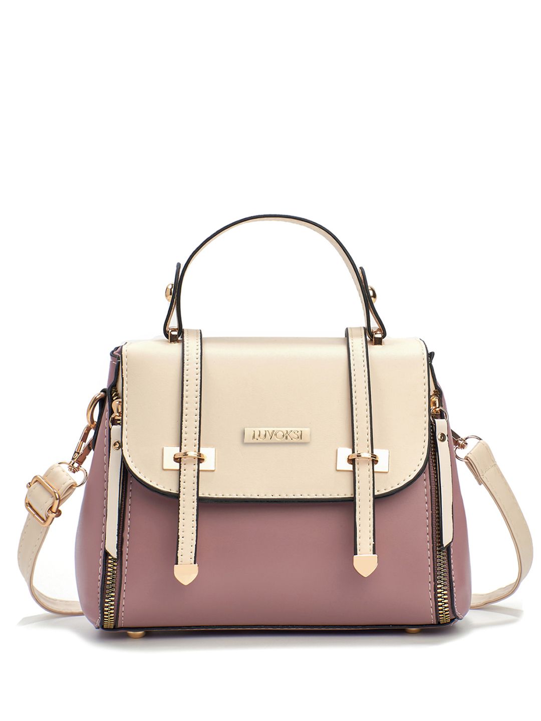 Luvoksi Colourblocked PU Structured Satchel-picture-39
