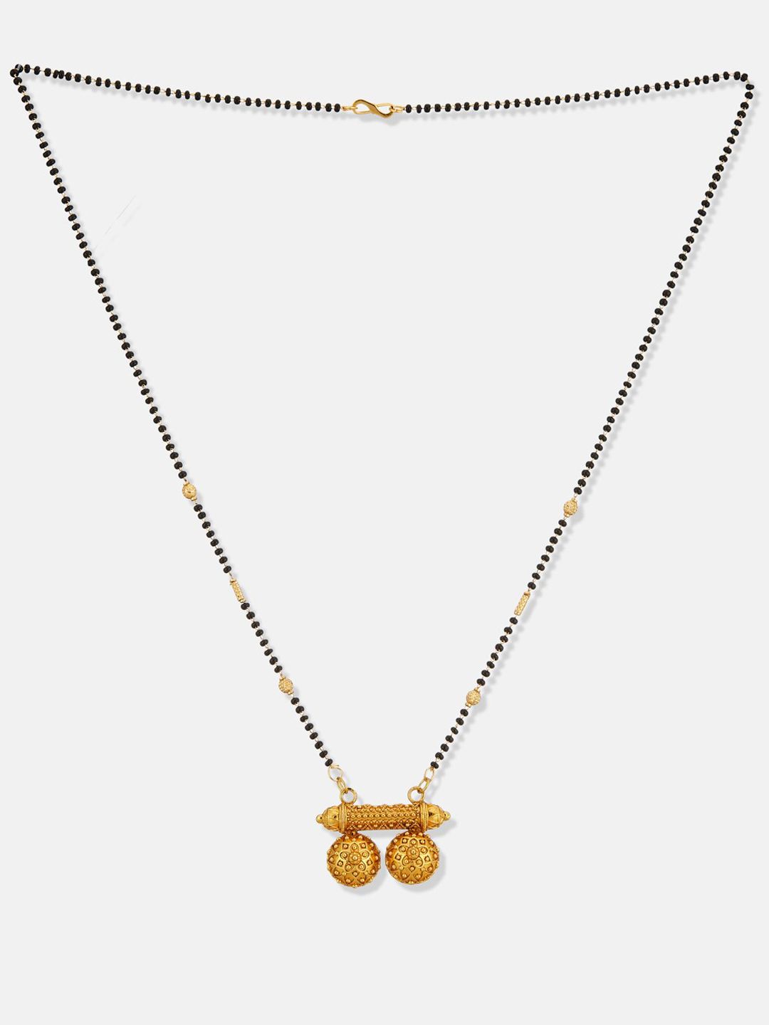 ATIBELLE Gold-Plated & Beaded Vatti Mangalsutra