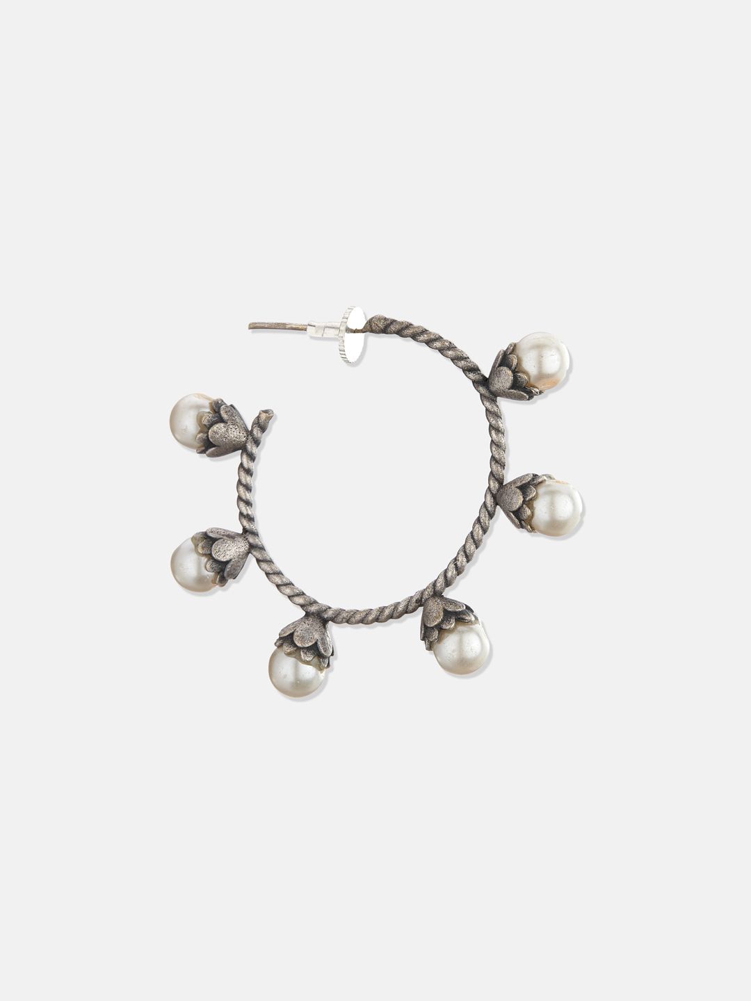 ATIBELLE Set Of 2 Silver-plated Contemporary Stud Earrings