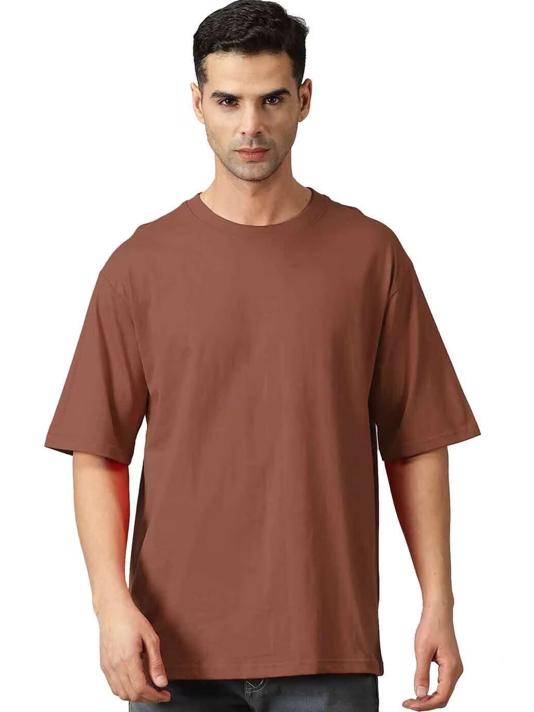 THE HOLLANDER Drop-Shoulder Sleeves Pure Cotton T-Shirt