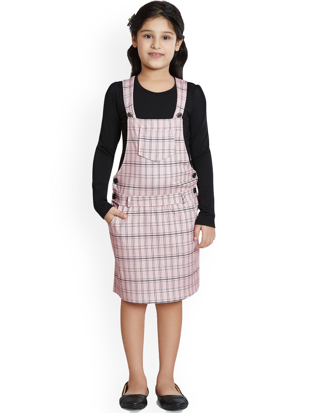 Peppermint Girls Checked Dungaree-picture-13