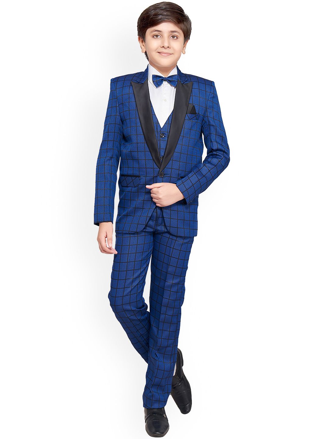 BAESD Boys 4 Pieces Single-breasted Party Suit Set-picture-27