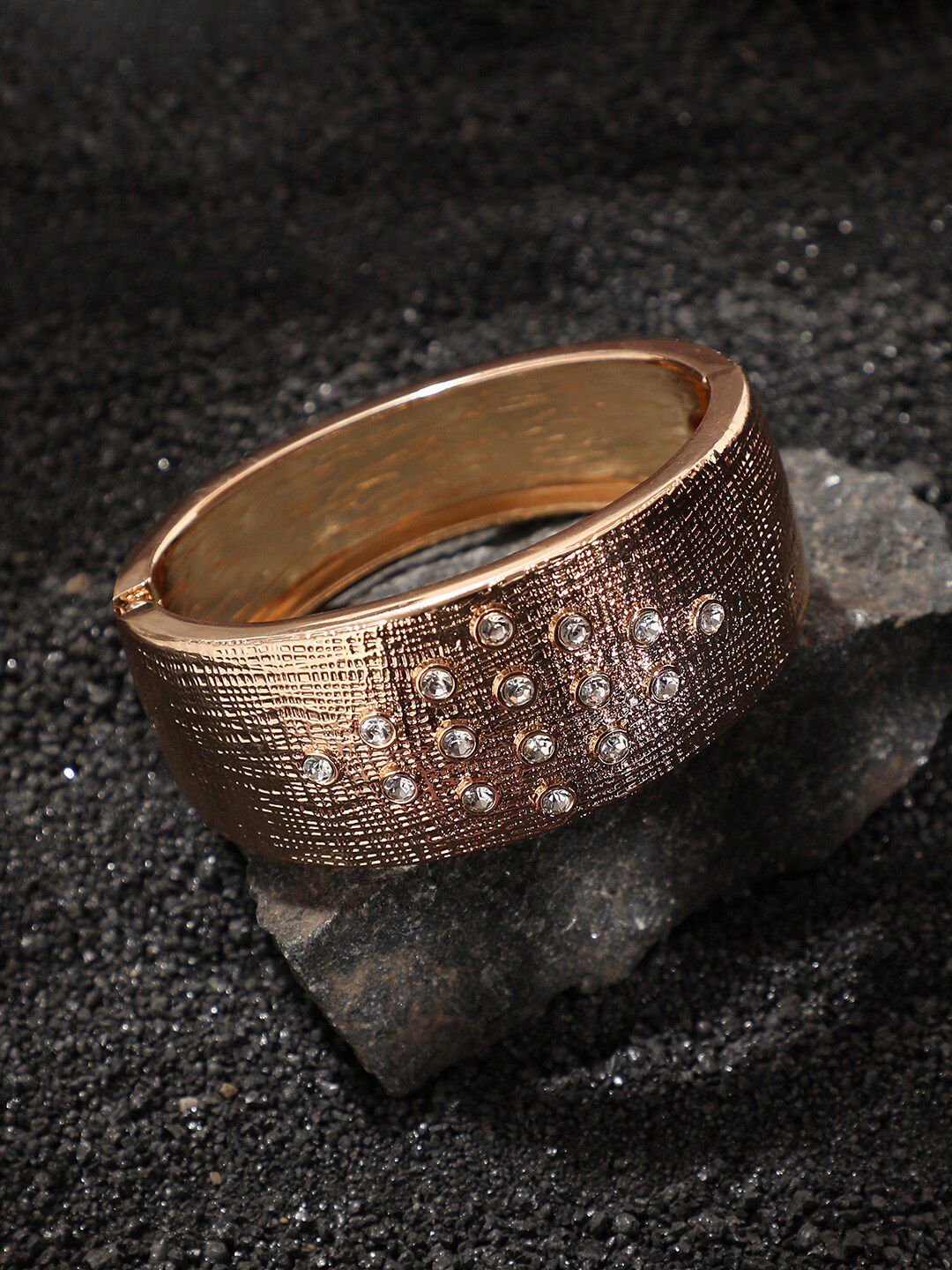 SOHI Women Gold-Plated Cuff Bracelet-image-36