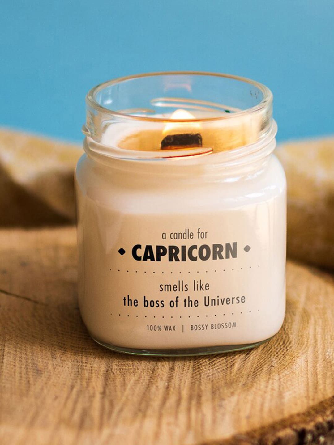 Aromatic Fables White Capricorn Zodiac Bossy Blossom Sunsign Scented Candle-image-39