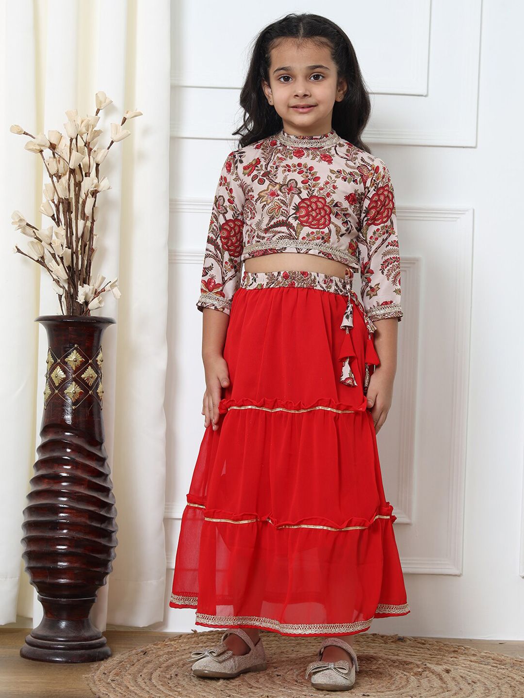 Readiprint Fashions Girls Printed Ready to Wear Lehenga & Blouse-picture-28