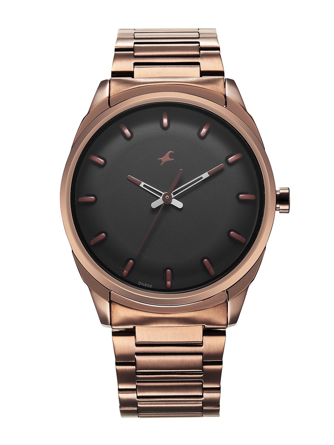 Armani Exchange Women Rose Gold-Toned Dial & Green Leather Straps