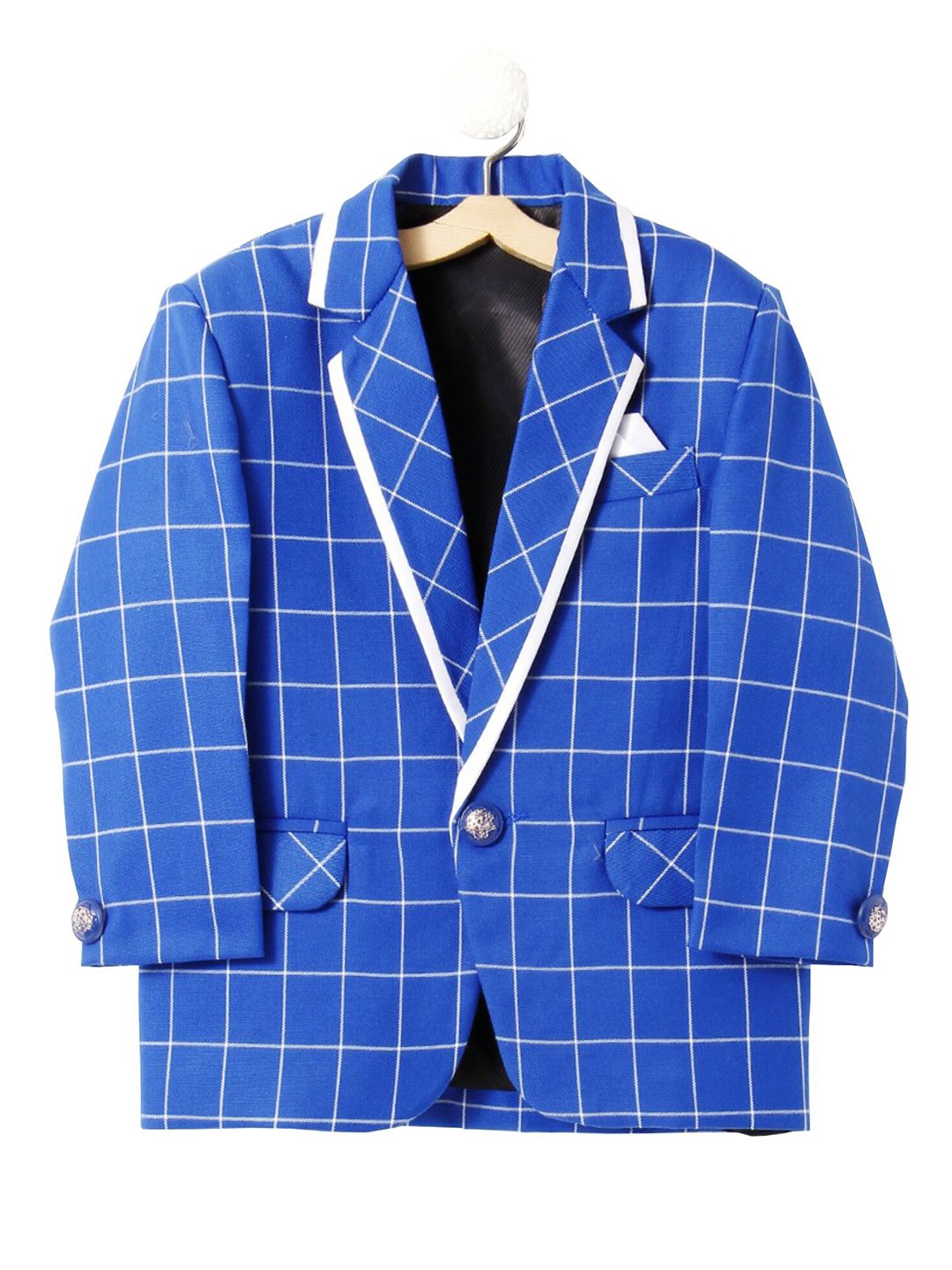 BAESD Boys Checked Single Breasted Blazer-picture-18