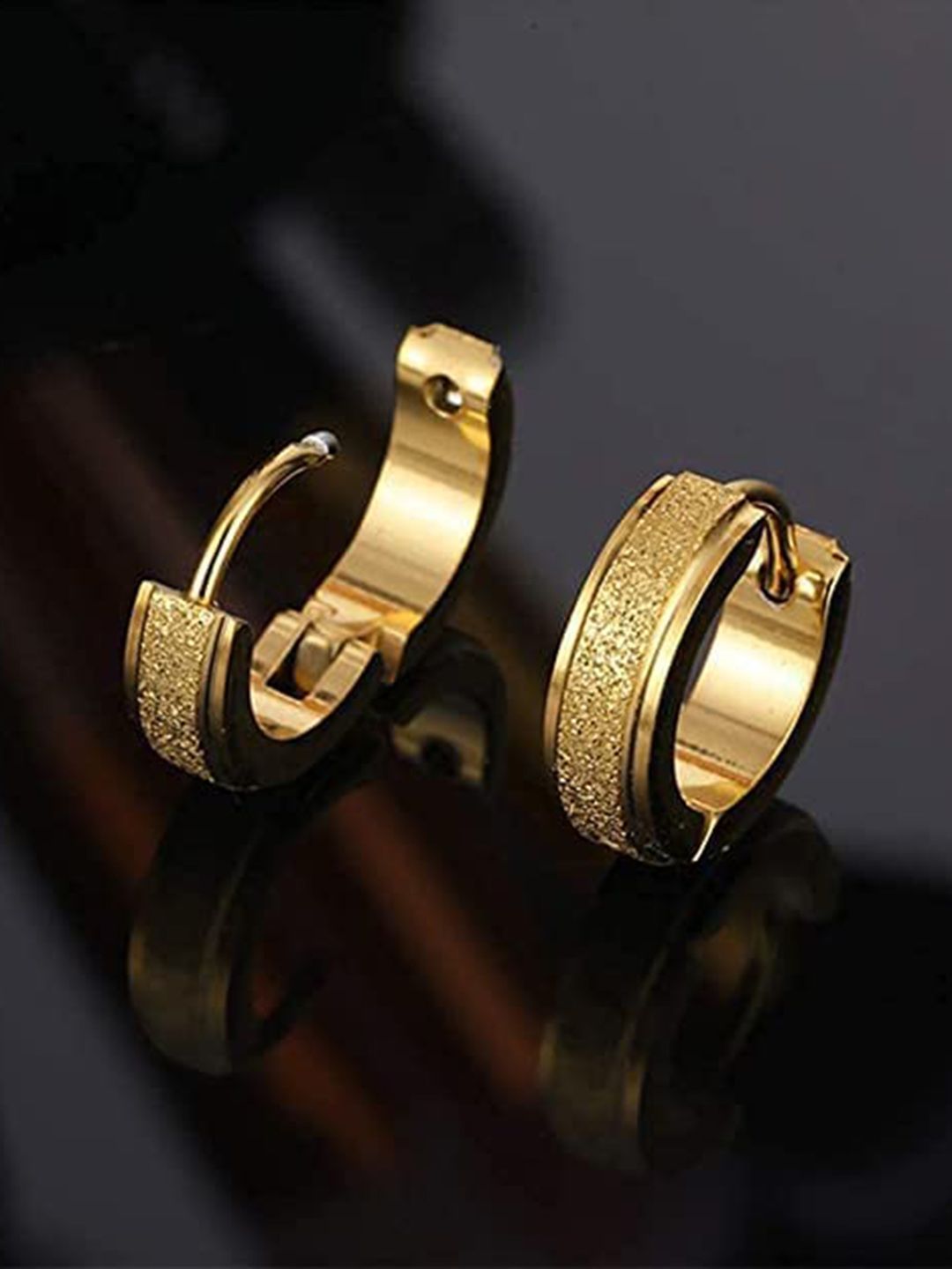 Krystalz Unisex Circular Hoop Earrings
