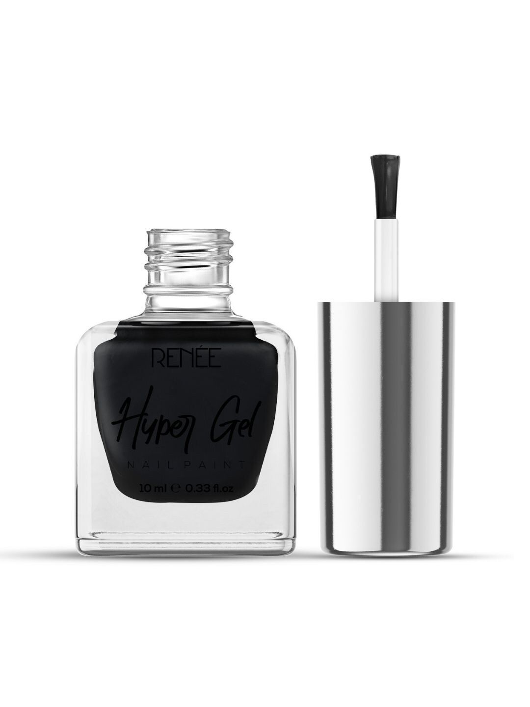 Renee Hyper Gel Nail Paint 10ml - Onyx Black-picture-38