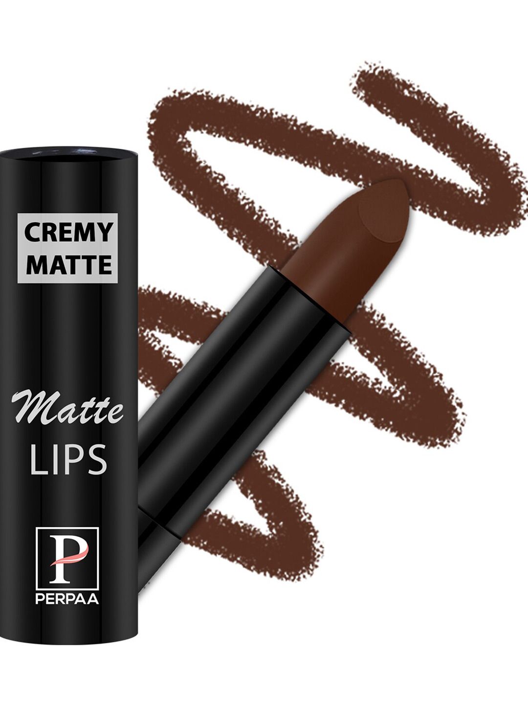 PERPAA Long Lasting & Waterproof Creamy Matte Lipstick With Vitamin E - Cocoa Brown 67-image-25