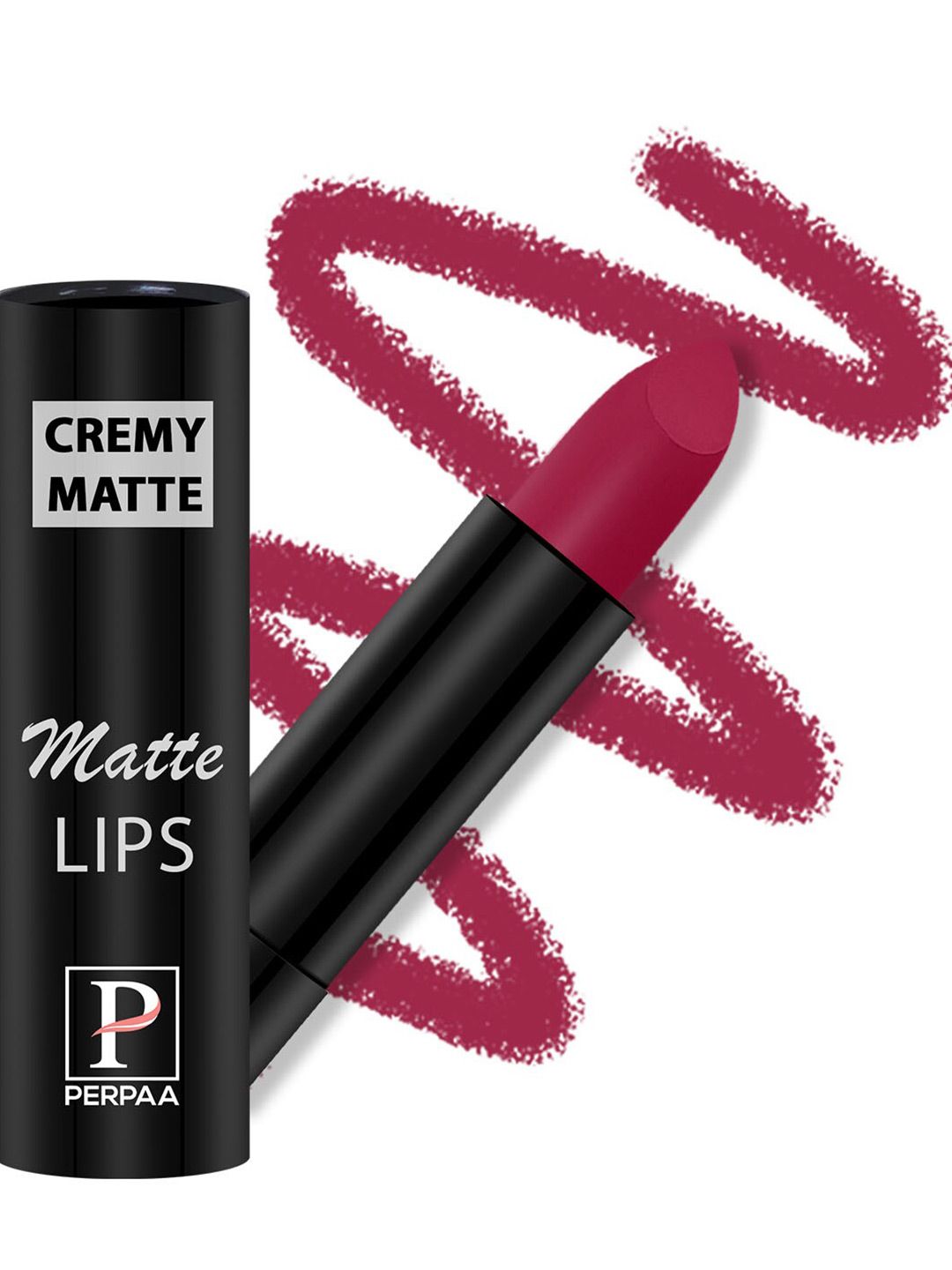 PERPAA Long Lasting & Waterproof Creamy Matte Lipstick With Vitamin E - Ruby Magenta 84-image-20