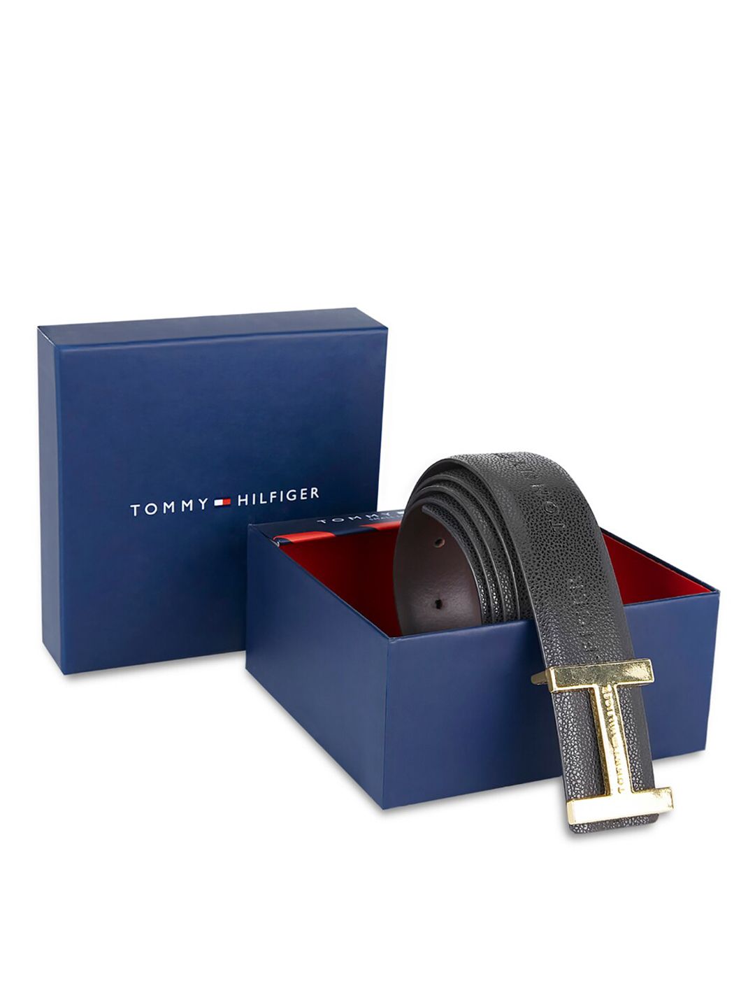 Tommy Hilfiger Men Textured Leather Reversible Belt-picture-15
