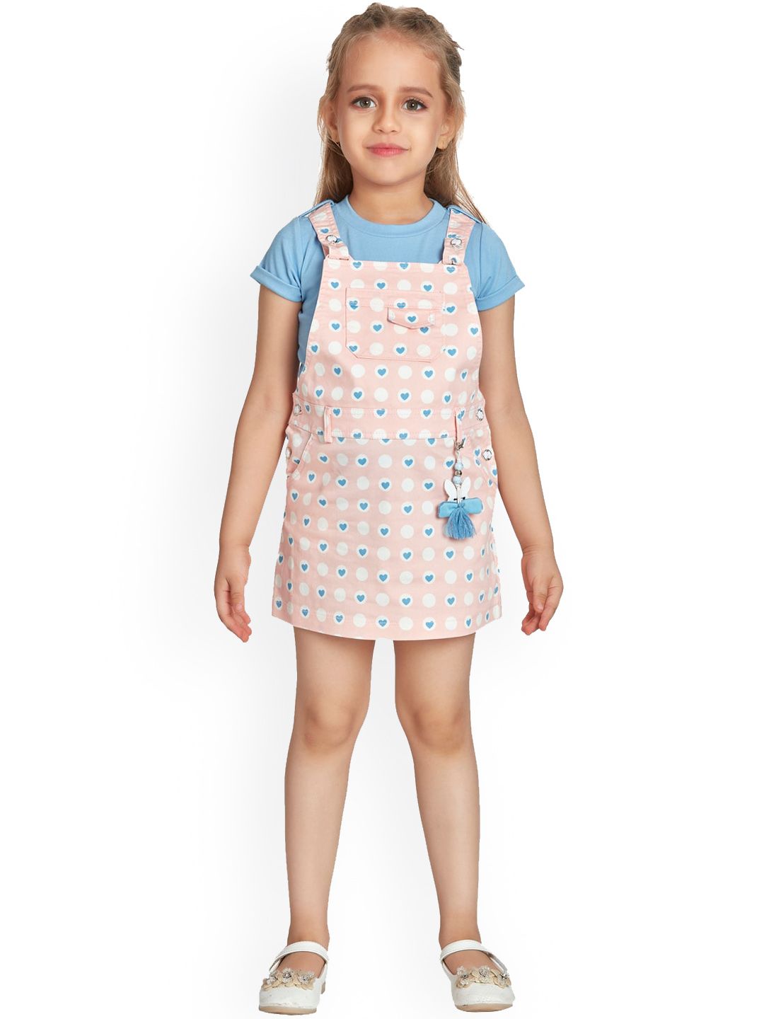 Peppermint Girls Conversational Printed Cotton Dungarees-picture-22