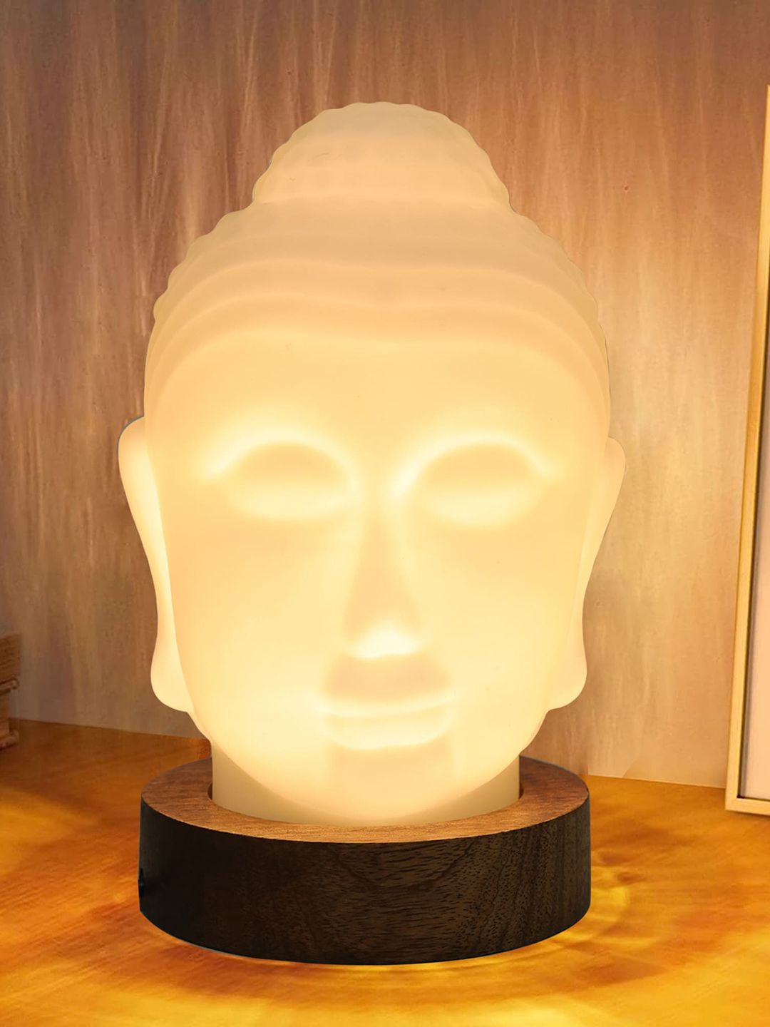 Homesake White Budha Glass Table Lamp-image-31