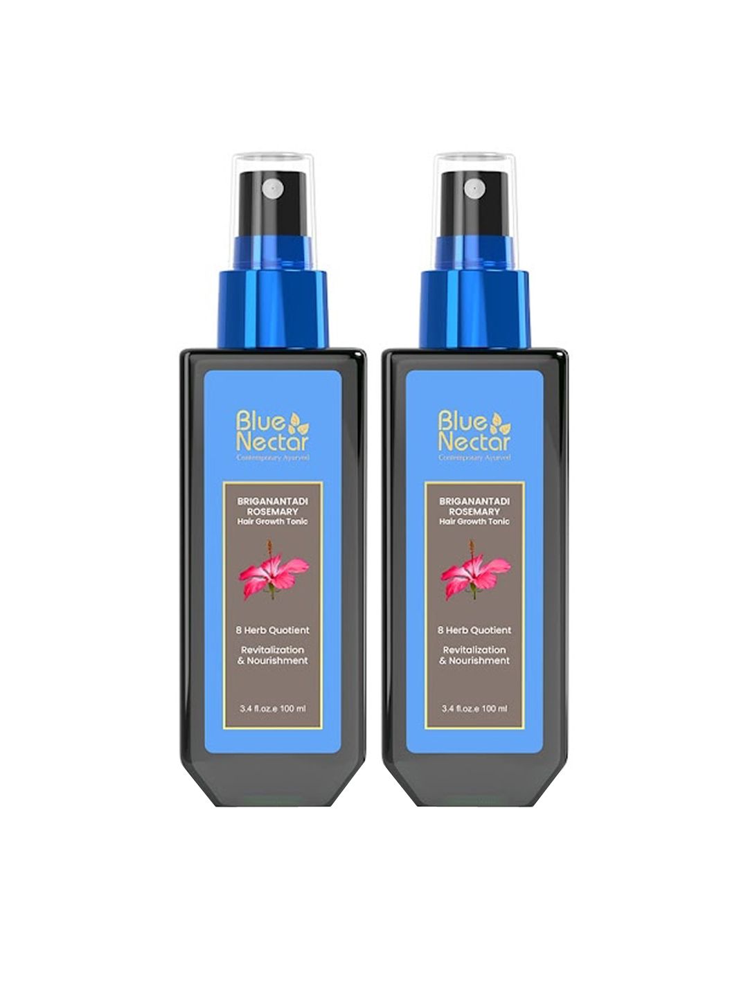 Blue Nectar Set Of 2 Hair Growth Serum with Rosemary Oil & Almond Oil - 100 ml Each-picture-28