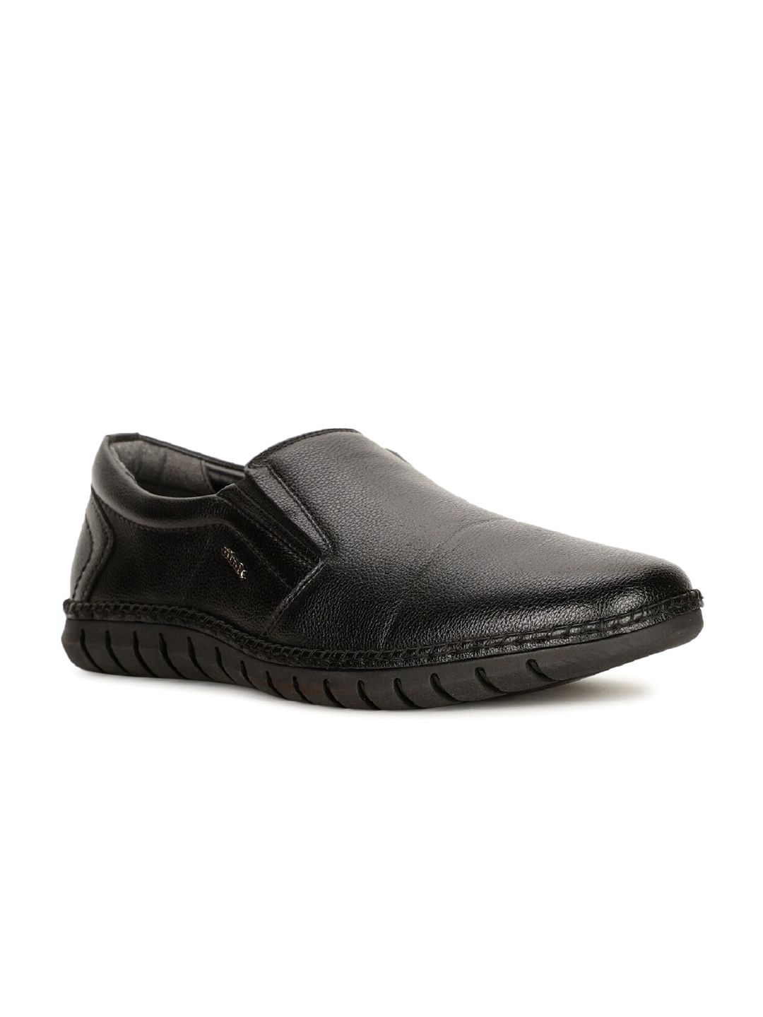 Bata Men Round Toe Formal Slip On Shoes-image-9