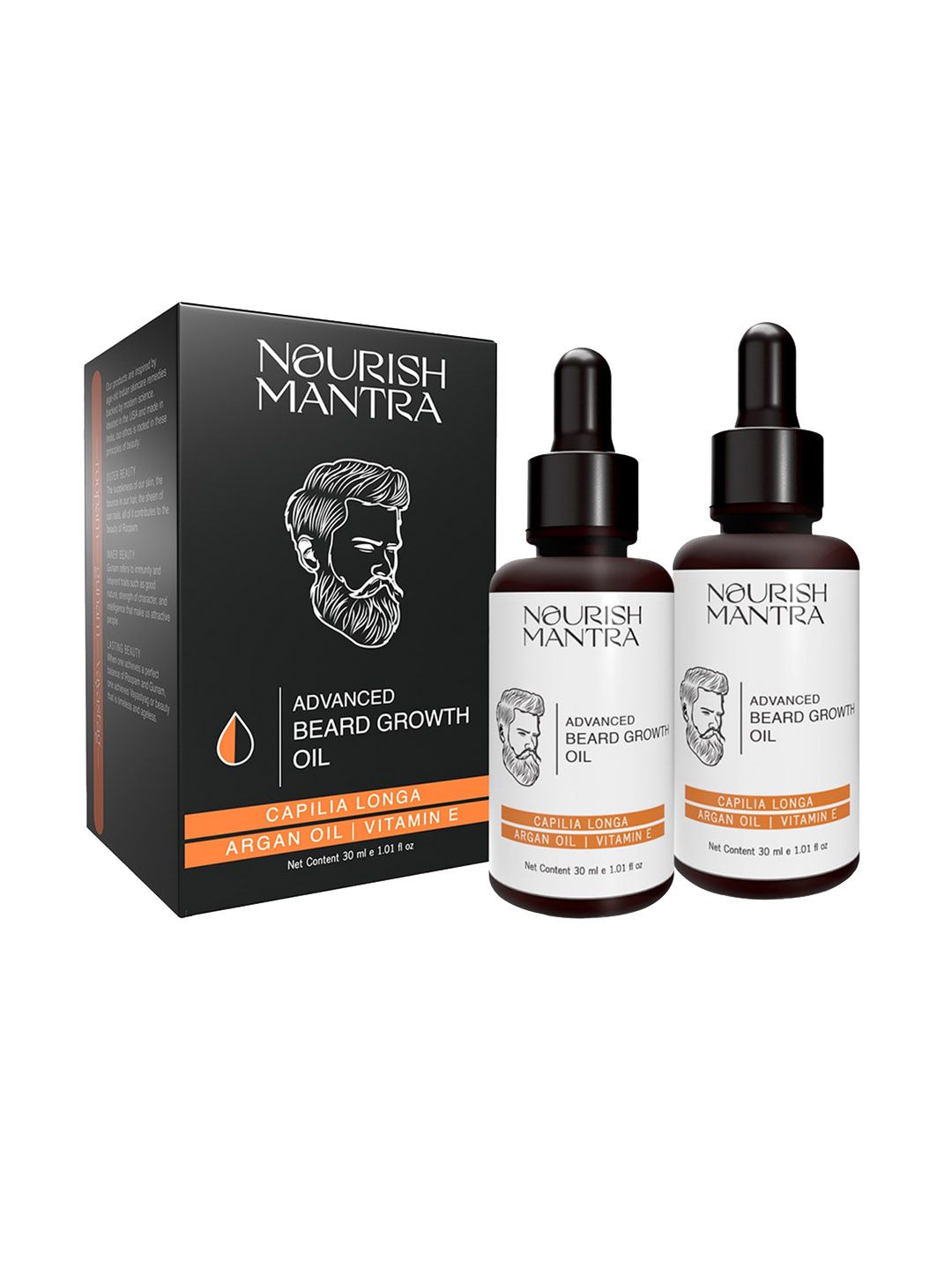 Nourish Mantra Set Of 2 Advanced Beard Growth Oil 30ml Each