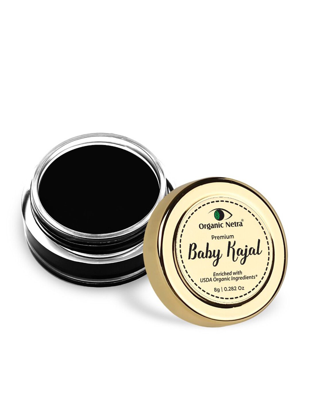 Organic Netra Premium Baby Kajal with USDA Orgnic Ingredients 8g - Pure Black-picture-40