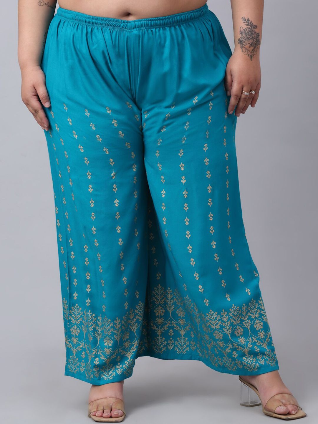 Trend Level Plus Size Floral Printed Palazzos-picture-0