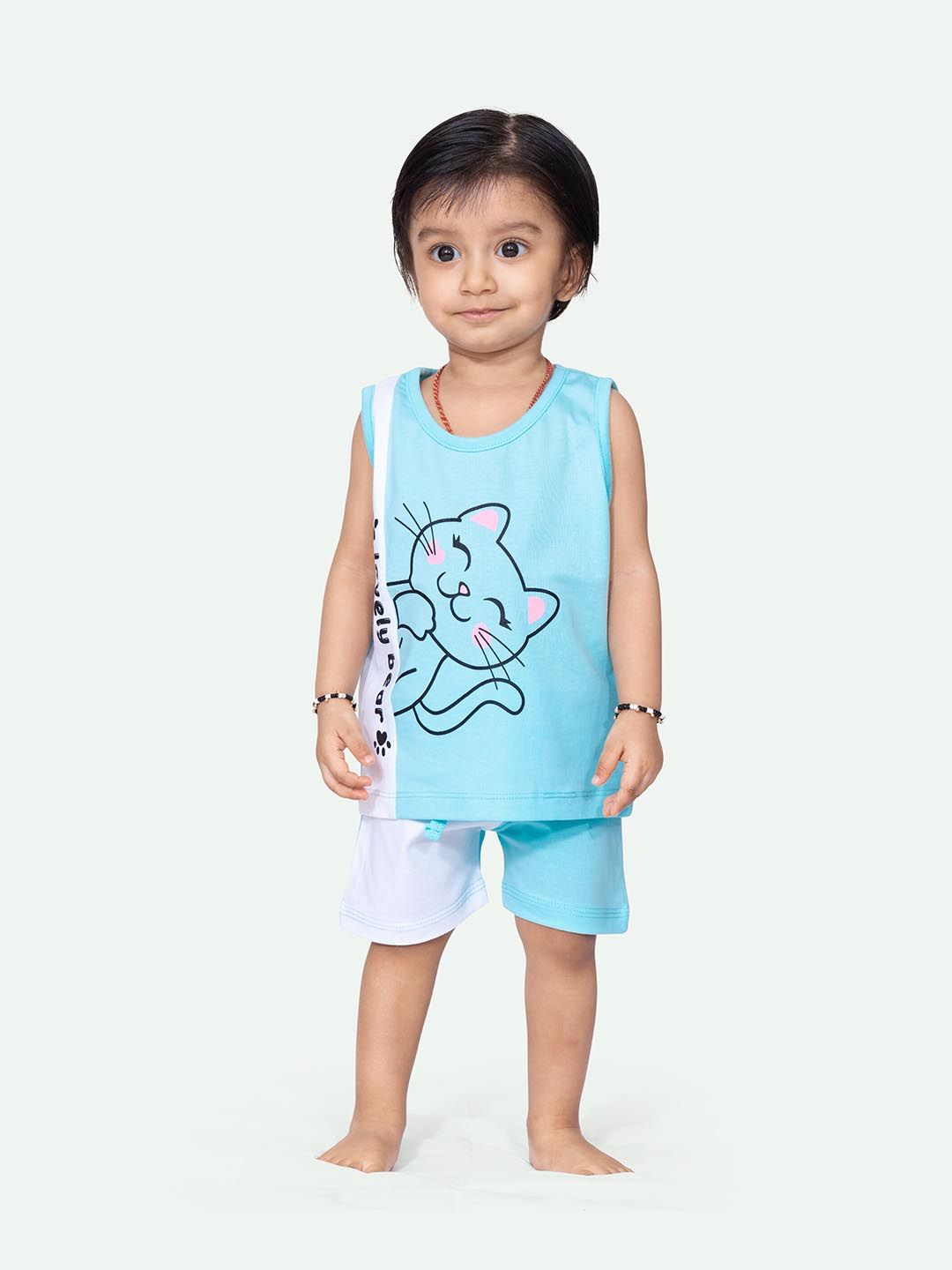 ariel Kids Printed T-shirt with Shorts-picture-19