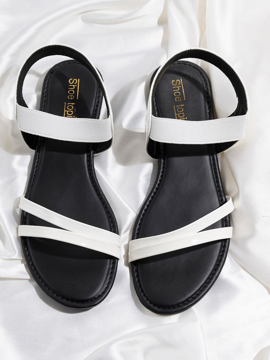 Shoetopia Girls Colourblocked Open Toe Flats-picture-38