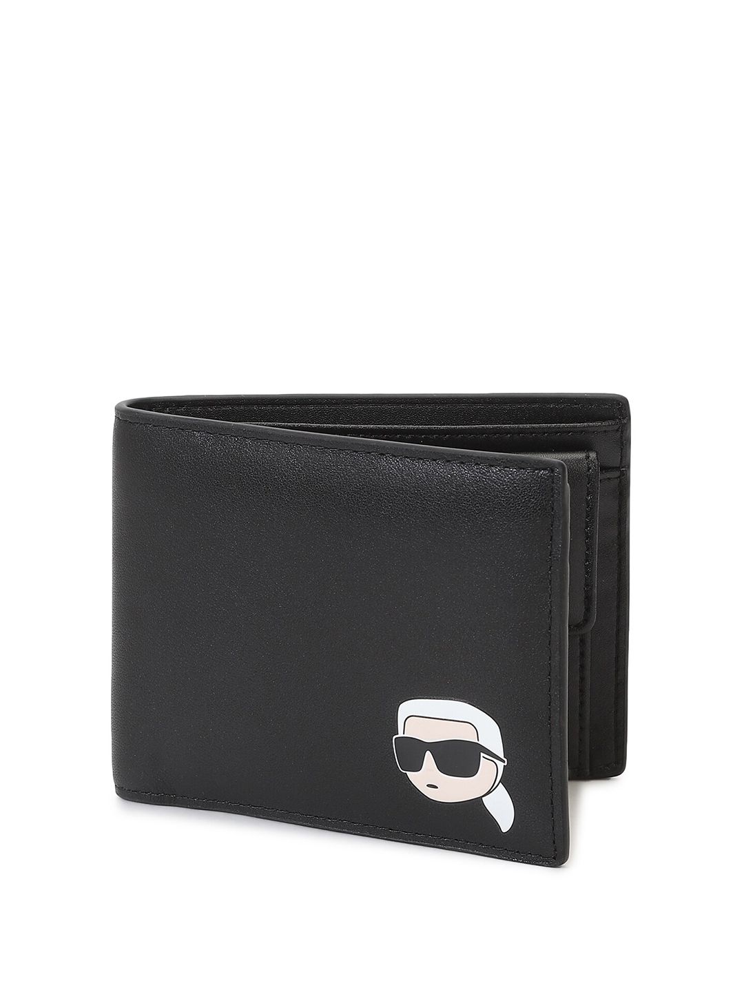 Karl Lagerfeld Men Brand Logo Printed Canvas Two Fold Wallet (Onesize) by Myntra