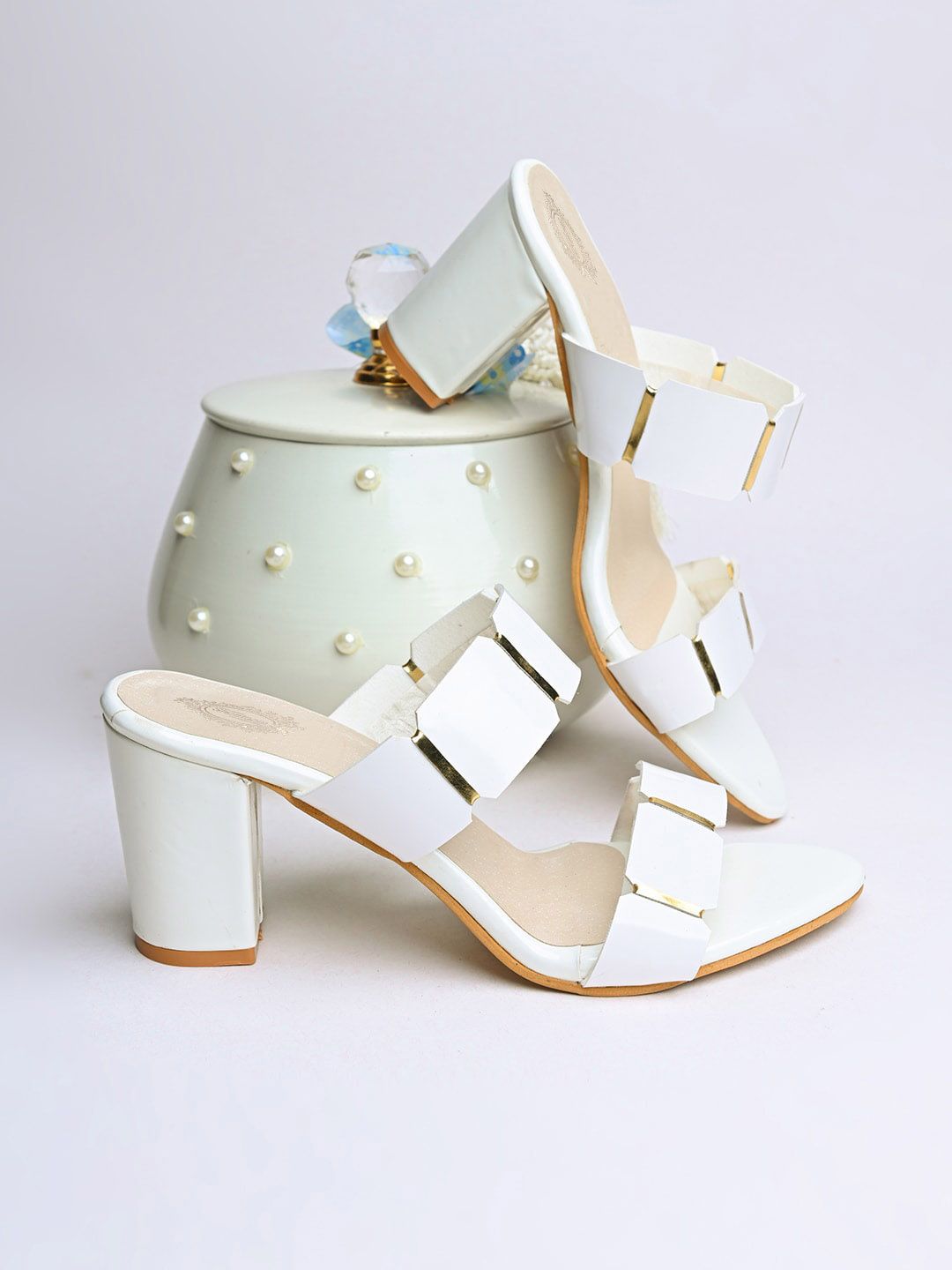 Shoetopia Girls Open Toe Block Heels-picture-36