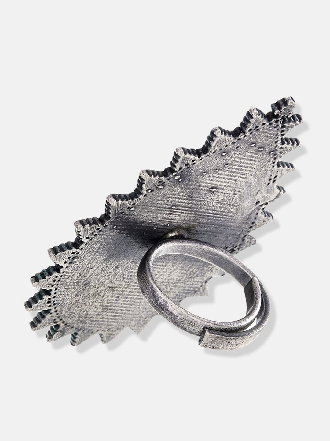 ATIBELLE German Silver Plated Adjustable Finger Ring