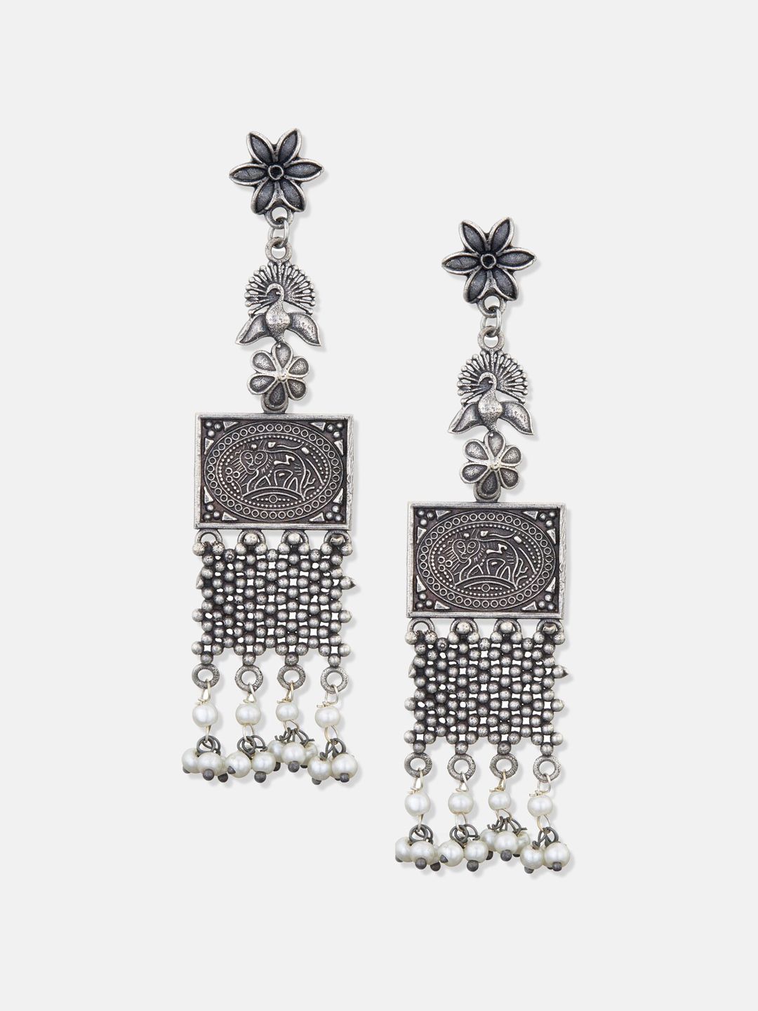 ATIBELLE Silver Plated Drop Earrings