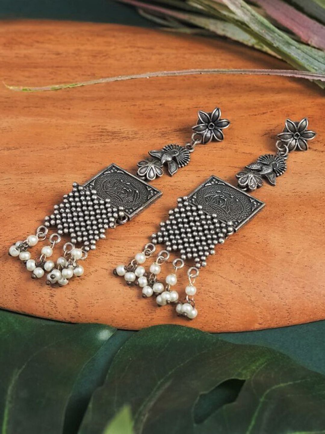 ATIBELLE Silver Plated Drop Earrings