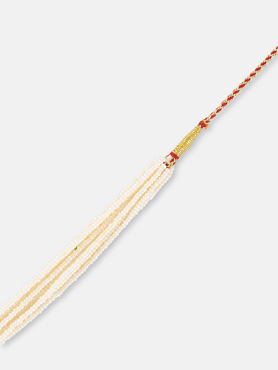 ATIBELLE Gold-Plated Stone Studded & Beaded Necklace