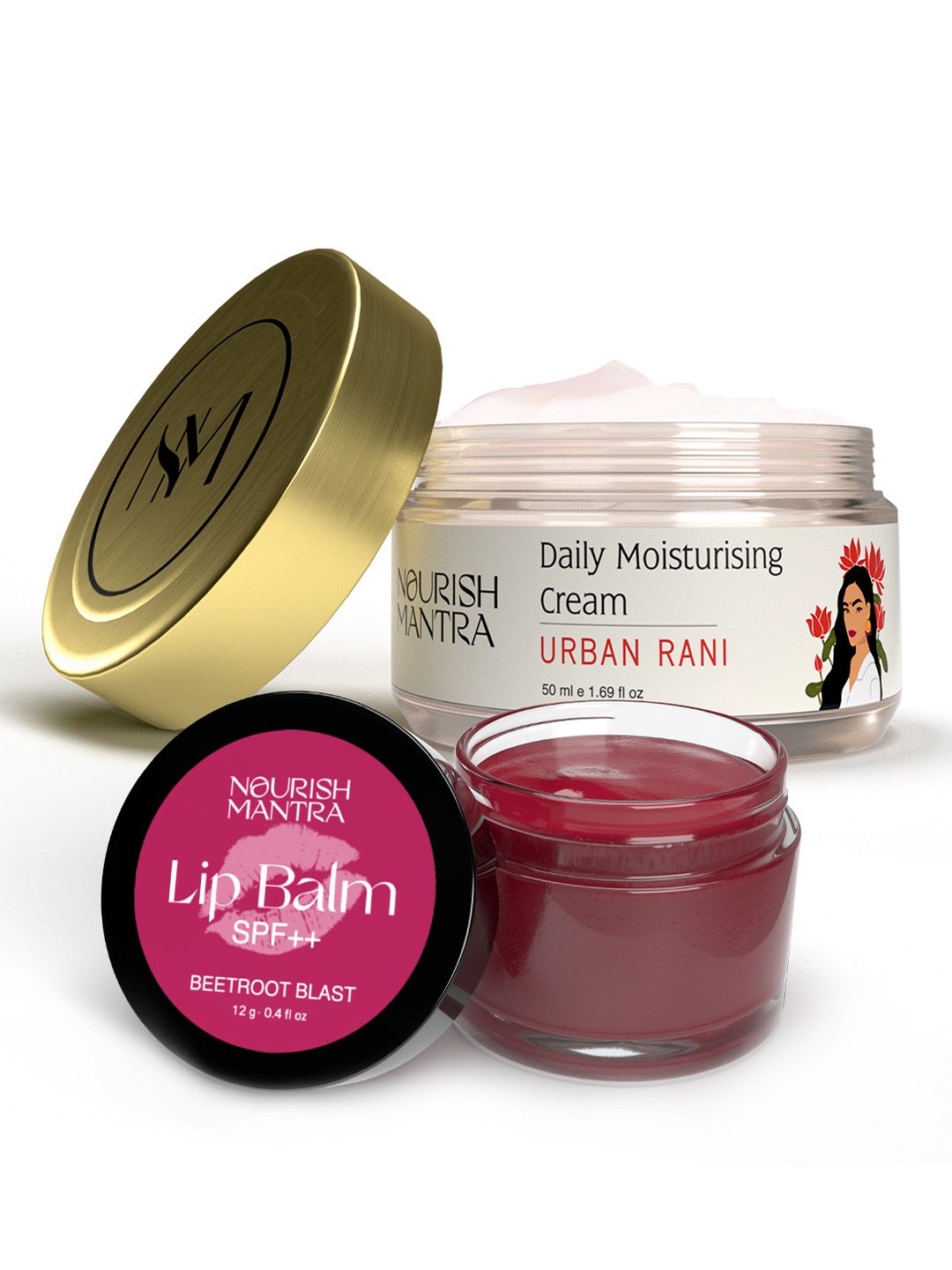 Nourish Mantra Set Of 2 Lip Balm with SPF++ - 12gm&  Moisturizing Cream - 50ml-picture-34