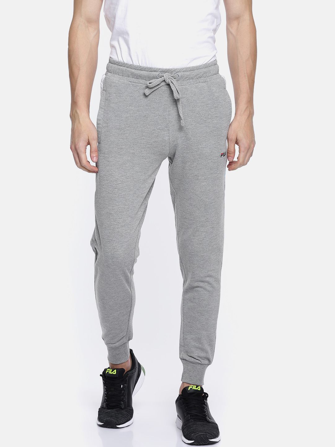 Fila Grey Melange Track Pant for men price - Best buy price in India ...