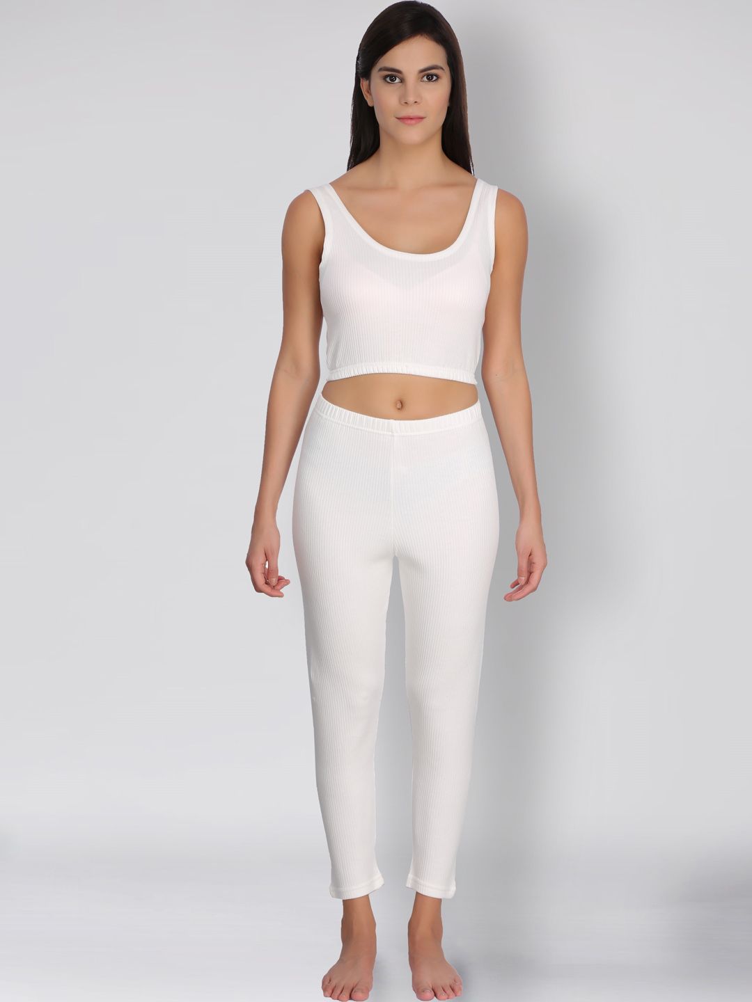 SELFCARE Ribbed Sleeveless Thermal Set-picture-10