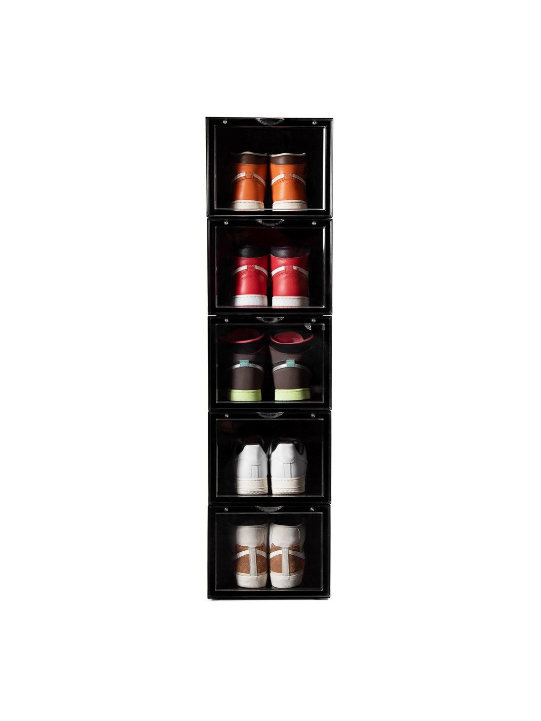 SNEAKARE Black 5 Pieces Shoe Storage Organizer-picture-26