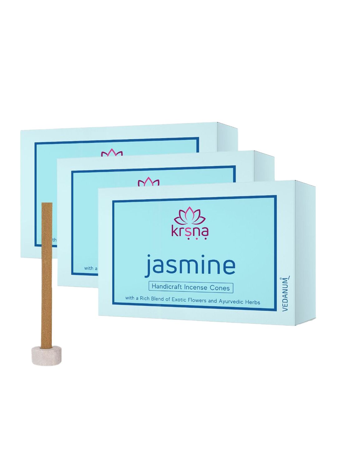 VEDANUM Jasmine Charcoal Free Mogra Incense Organic Dhoop Sticks-180gm-picture-20