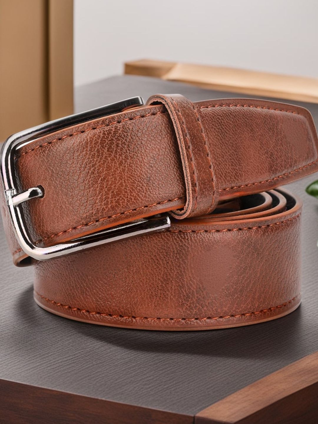 Roadster Men Textured Formal Belt-picture-16