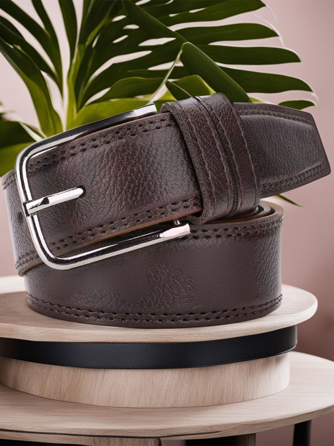 Roadster Men Textured Formal Belt-picture-32