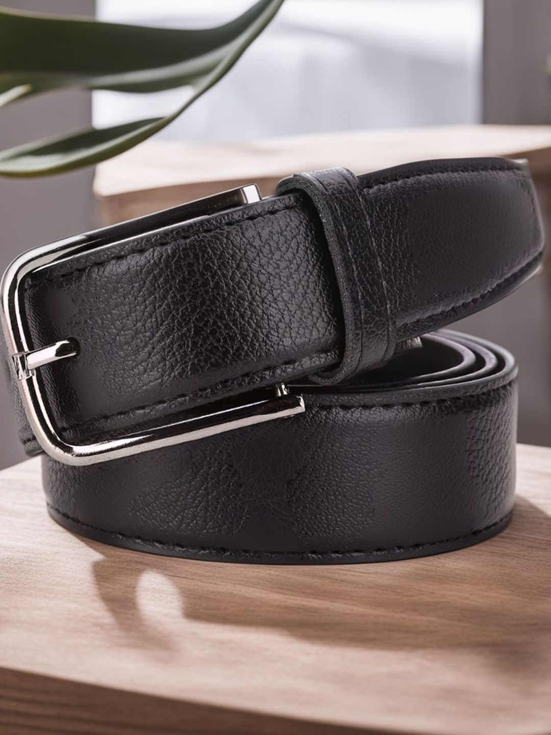 Roadster Men Textured Formal Belt-picture-15