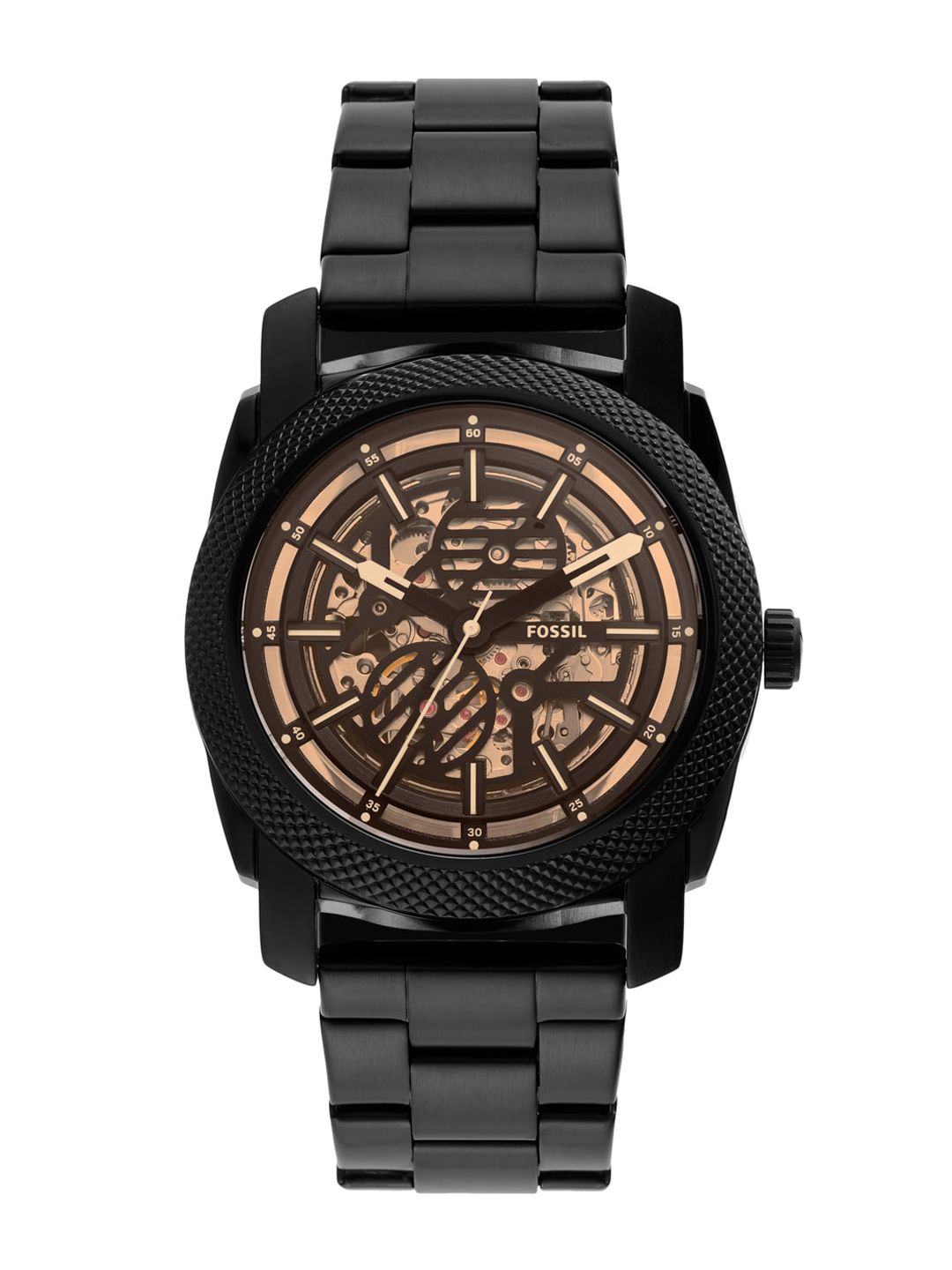 Fossil Men Round Dial Water Resistance Analogue Automatic Motion Watch ME3253-image-4