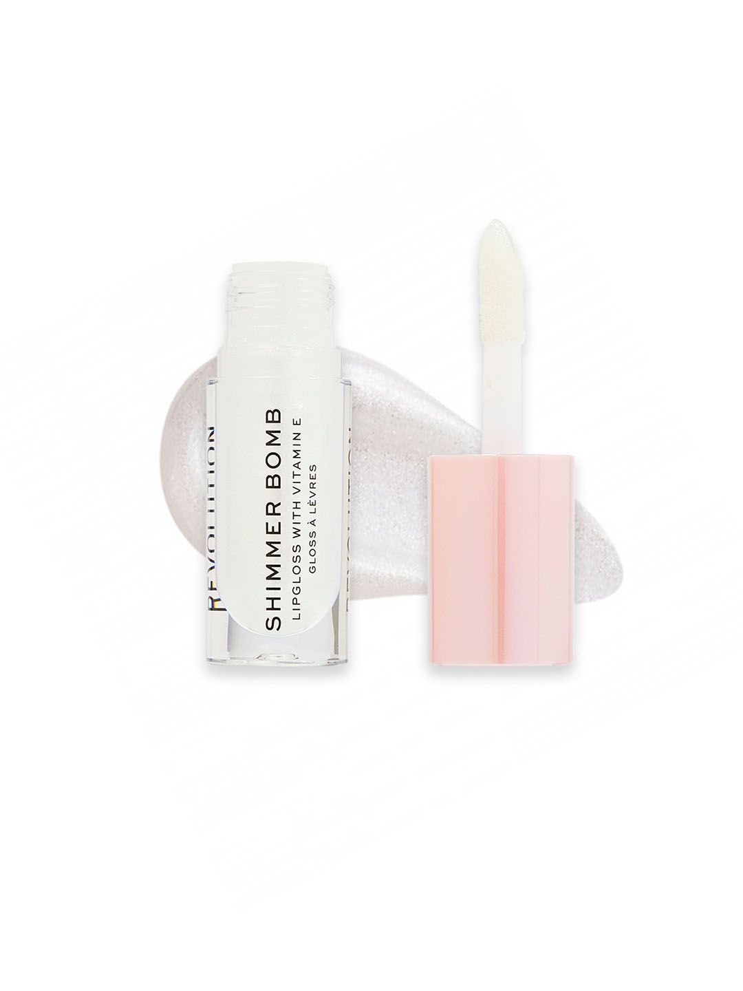 Makeup Revolution London Shimmer Bomb Lip Gloss with Vitamin E 4.5ml - Light Beam Pearl-image-17