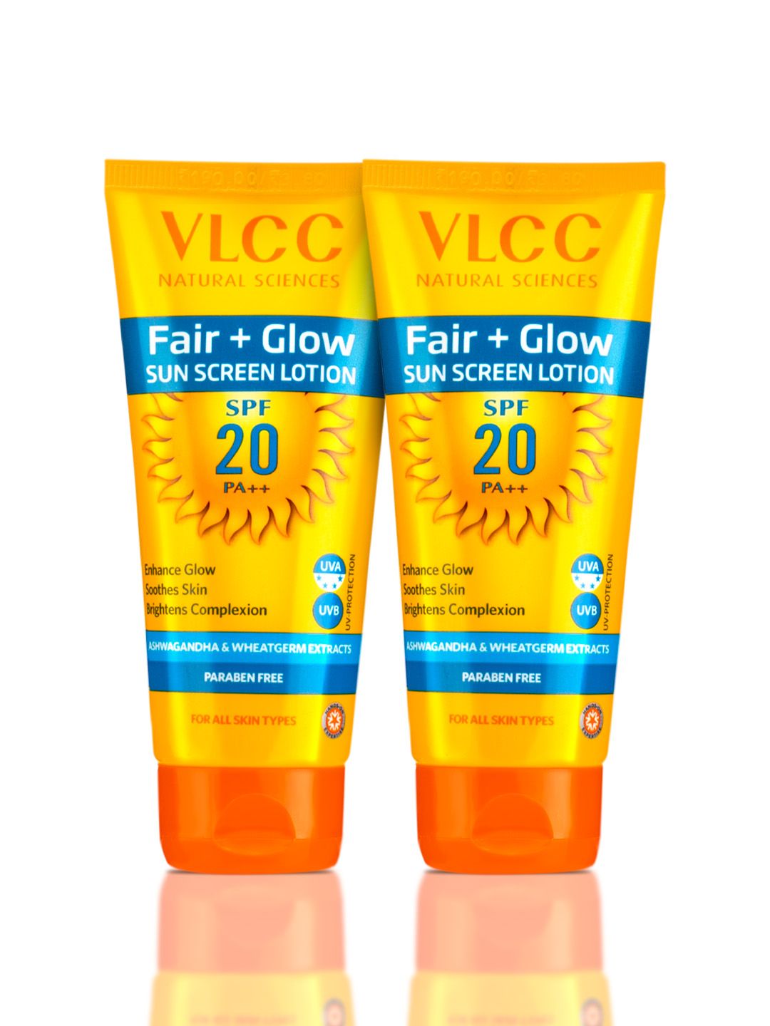 VLCC Set of 2 Fair+Glow SunScreen Lotion SPF20 - 50ml each-picture-23